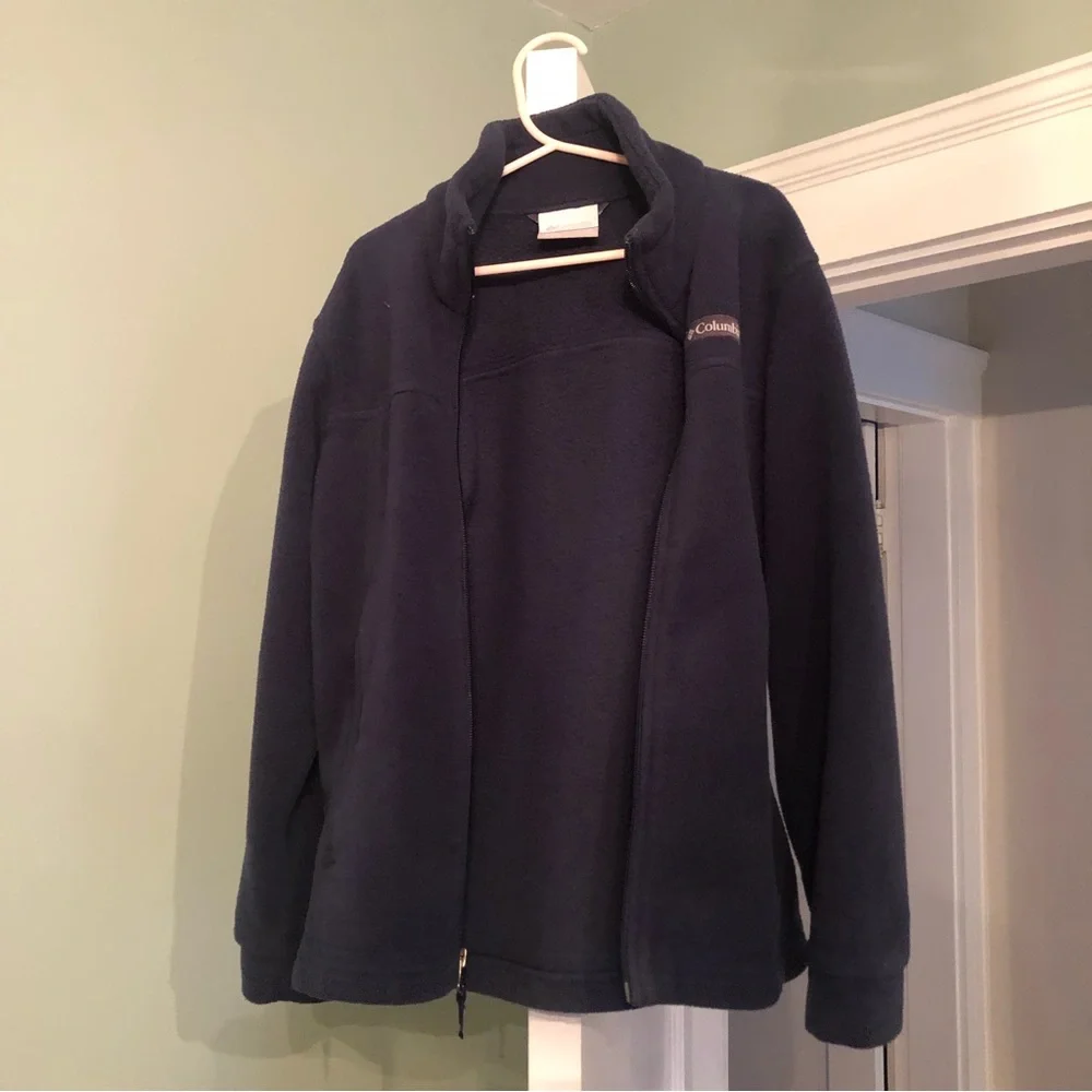 Columbia Kids Unisex Navy blue fleece jacket size small